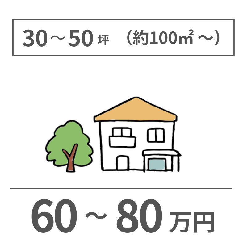 外壁塗装のみ戸建て30~50坪